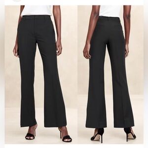 Banana Republic Black Sculpted Stretch Wide-Leg Pants Sz 6P Excellent condition